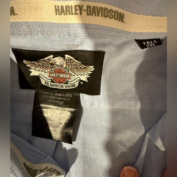 Harley Davidson Button Down Dress Shirt - 2XL Tall - Picture 3 of 3